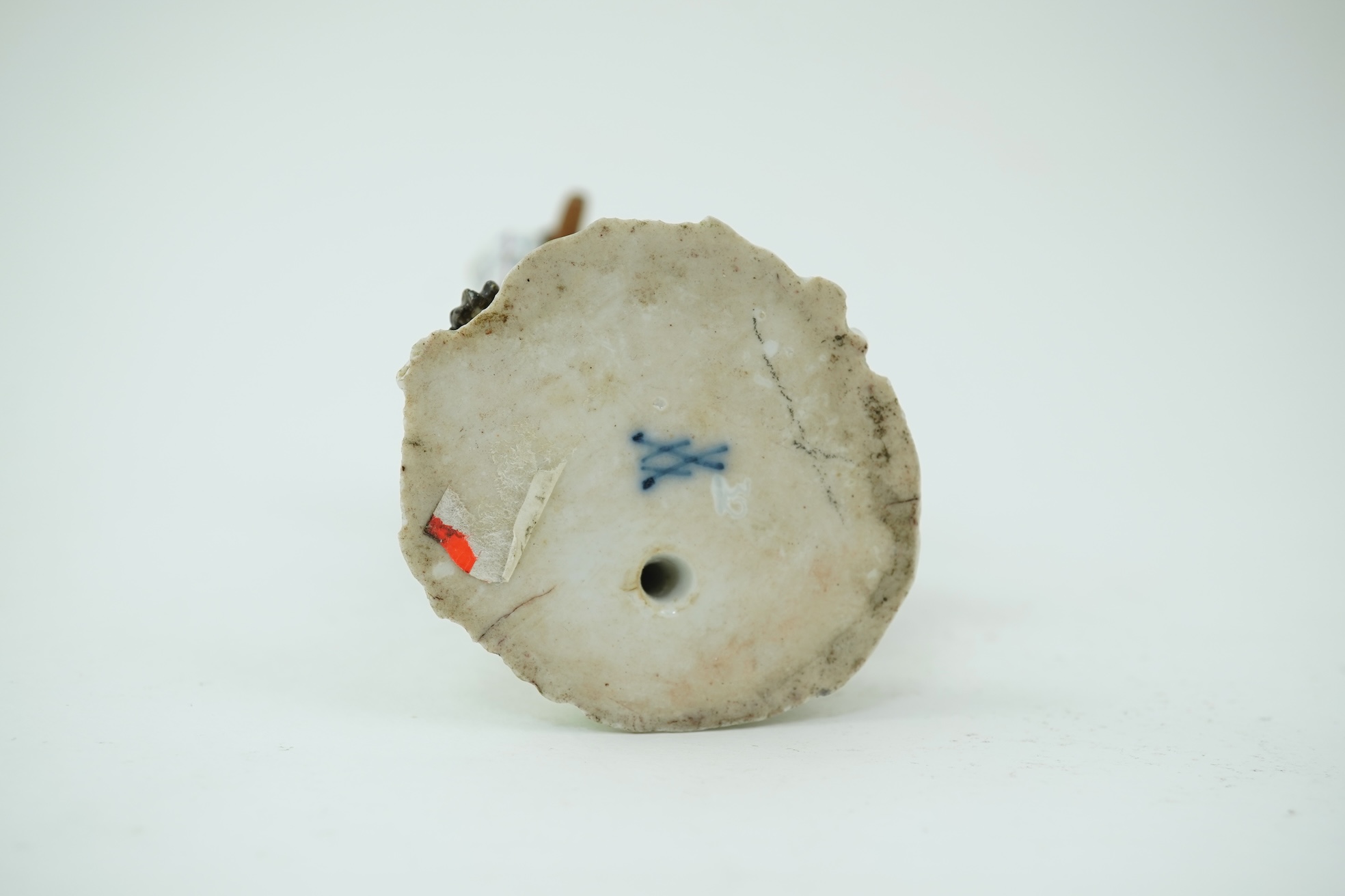 A Meissen monkey band figure of a piccolo player modelled after J. J. Kaendler, 19th century